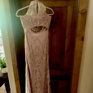 Italian lace halter dress